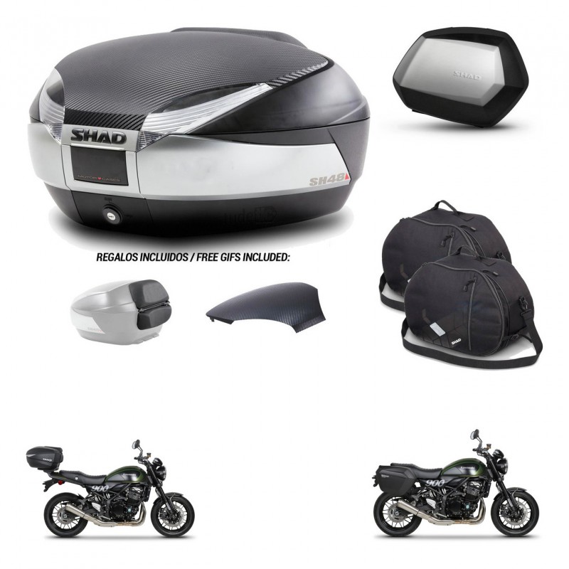 SHAD SH35 PREMIUM suitcases + mounting bracket SH48 trunk backrest cover accessories KIT-461878