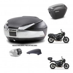 SHAD SH23 alu suitcases + mounting bracket SH48 trunk backrest cover KIT-461879
