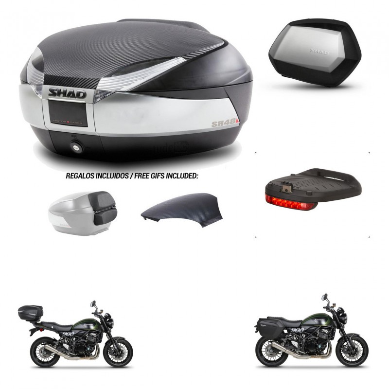 SHAD SH35 PREMIUM suitcases + mounting bracket SH48 trunk backrest cover accessories KIT-461883