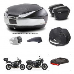 SHAD Suitcases sh23 + mounting bracket trunk SH48 backrest cover accessories KIT-461894