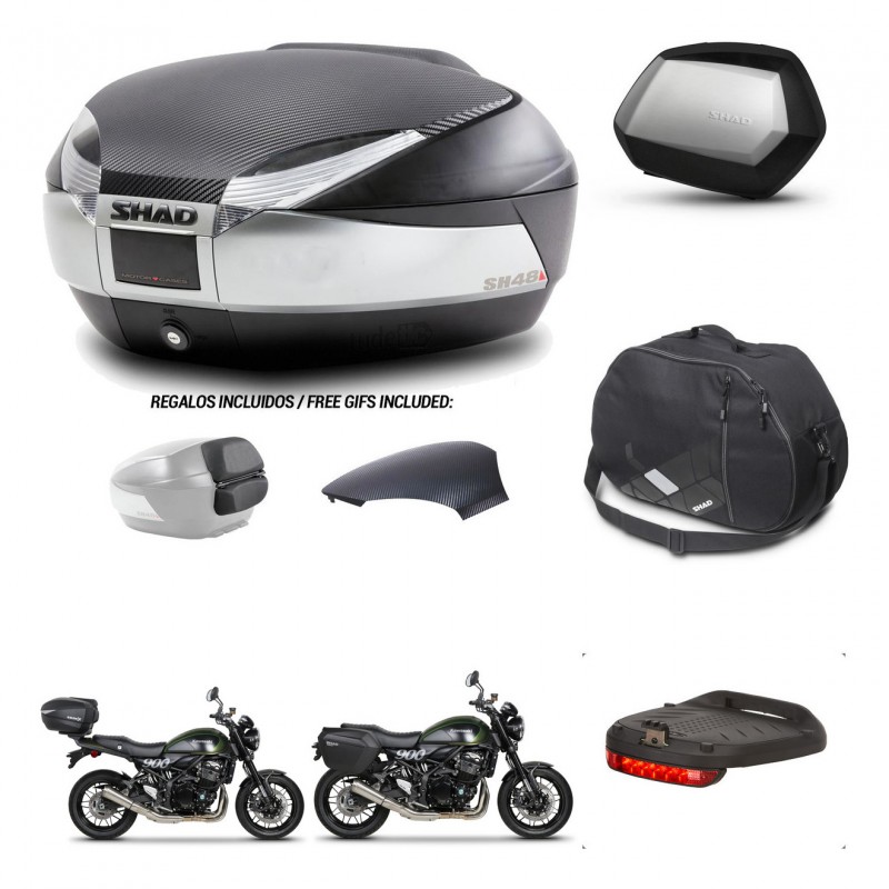 SHAD SH35 PREMIUM suitcases + mounting bracket SH48 trunk backrest cover accessories KIT-461895