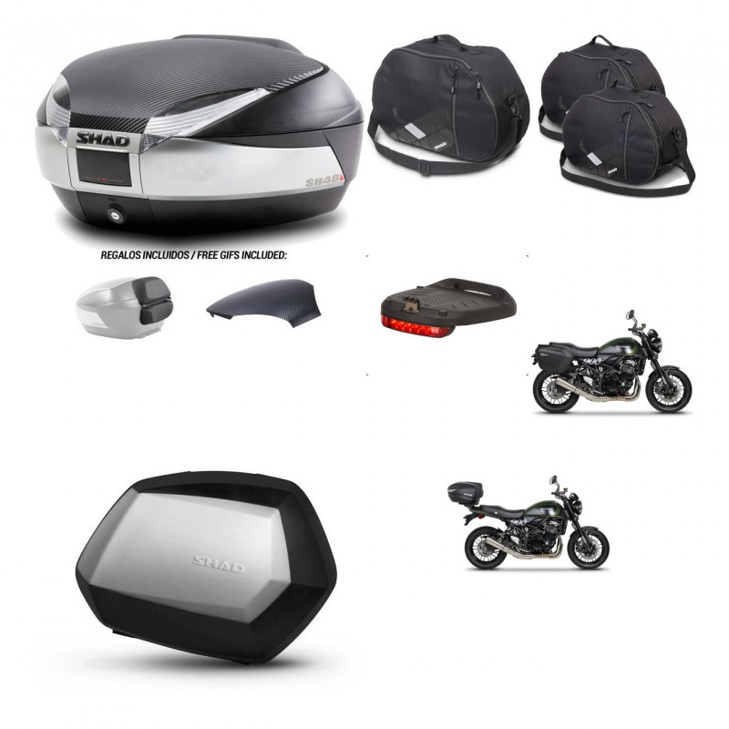 SHAD SH35 PREMIUM suitcases + mounting bracket SH48 trunk backrest cover accessories KIT-461896