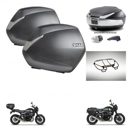 SHAD Baul SH48 tapa respaldo + soporte montaje maletas SH36 accesorios KIT-461898