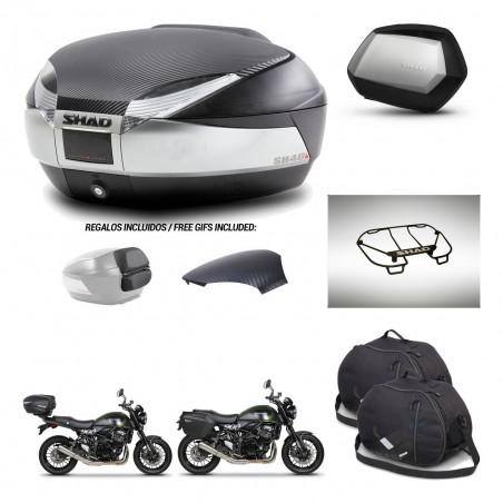 SHAD SH35 PREMIUM suitcases + mounting bracket SH48 trunk backrest cover accessories KIT-461902
