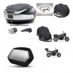 SHAD Maletas SH35 PREMIUM + soporte montaje baul SH48 tapa respaldo accesorios KIT-461914