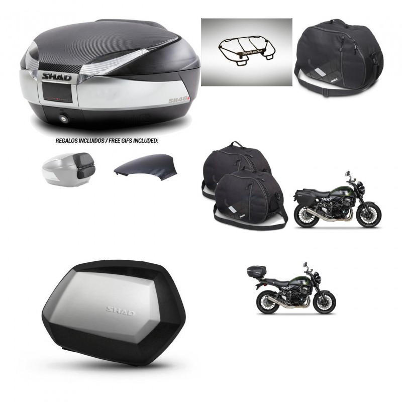 SHAD SH35 PREMIUM suitcases + mounting bracket SH48 trunk backrest cover accessories KIT-461914