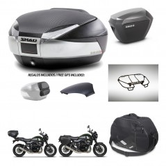 SHAD SH23 alu suitcases + mounting bracket SH48 trunk backrest cover accessories KIT-461915