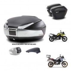 SHAD Suitcases sh23 + mounting bracket trunk SH48 backrest cover KIT-461924