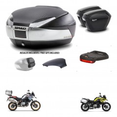 SHAD Suitcases sh23 + mounting bracket trunk SH48 backrest cover accessories KIT-461930