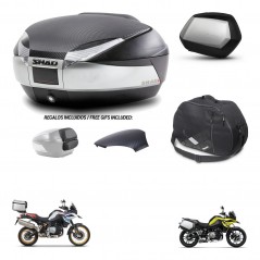 SHAD SH35 PREMIUM suitcases + mounting bracket SH48 trunk backrest cover accessories KIT-461937