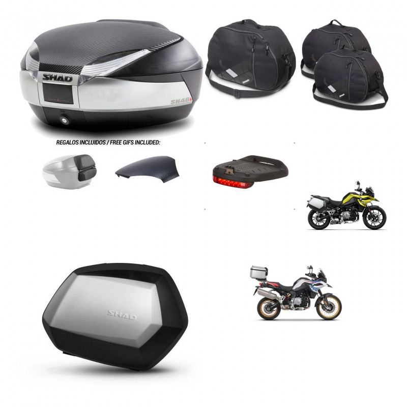 SHAD SH35 PREMIUM suitcases + mounting bracket SH48 trunk backrest cover accessories KIT-461944