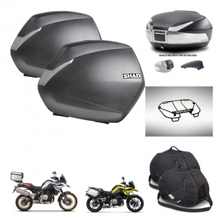 SHAD Baul SH48 tapa respaldo + soporte montaje maletas SH36 accesorios KIT-461947