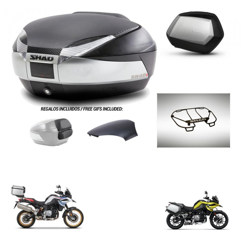 SHAD SH35 PREMIUM suitcases + mounting bracket SH48 trunk backrest cover accessories KIT-461949