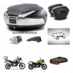 SHAD Maletas sh23 + soporte montaje baul SH48 tapa respaldo accesorios KIT-461954