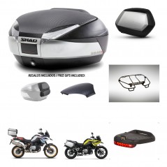 SHAD SH35 PREMIUM suitcases + mounting bracket SH48 trunk backrest cover accessories KIT-461955