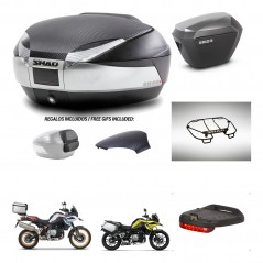 SHAD Maletas sh23 alu + soporte montaje baul SH48 tapa respaldo accesorios KIT-461957