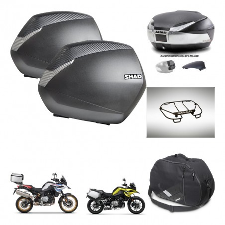 SHAD Baul SH48 tapa respaldo + soporte montaje maletas SH36 accesorios KIT-461958