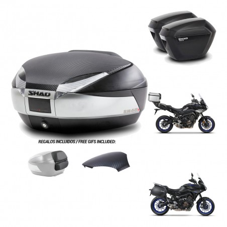 SHAD Suitcases sh23 + mounting bracket trunk SH48 backrest cover KIT-461972