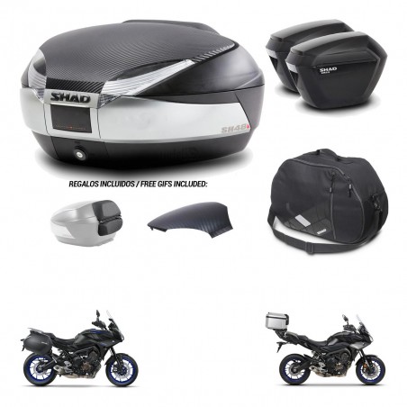 SHAD Maletas sh23 + soporte montaje baul SH48 tapa respaldo accesorios KIT-461984