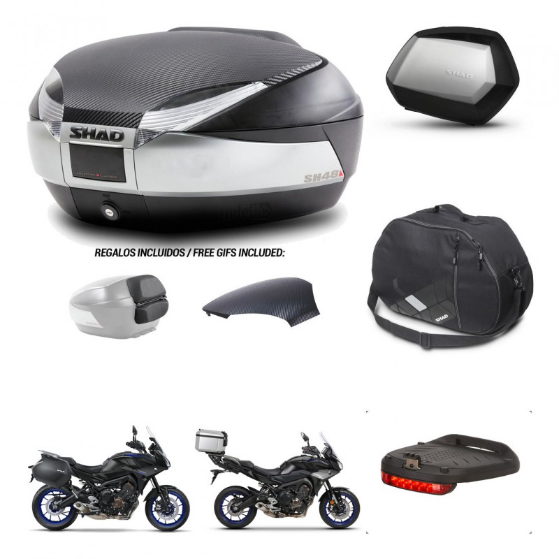 SHAD SH35 PREMIUM suitcases + mounting bracket SH48 trunk backrest cover accessories KIT-461991