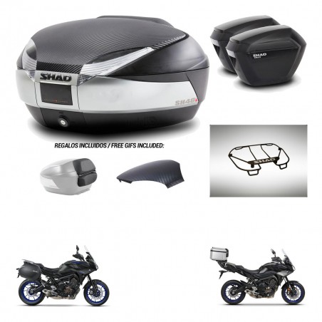 SHAD Maletas sh23 + soporte montaje baul SH48 tapa respaldo accesorios KIT-461996