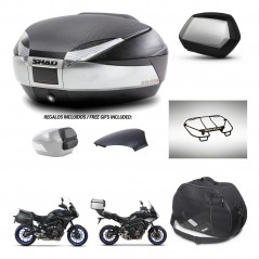 SHAD SH35 PREMIUM suitcases + mounting bracket SH48 trunk backrest cover accessories KIT-462009