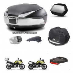 SHAD SH35 PREMIUM suitcases + mounting bracket SH48 trunk backrest cover accessories KIT-462039