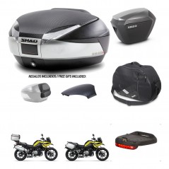 SHAD Maletas sh23 alu + soporte montaje baul SH48 tapa respaldo accesorios KIT-462041