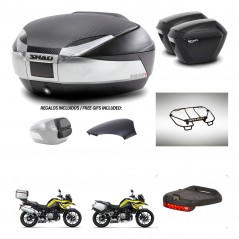 SHAD Maletas sh23 + soporte montaje baul SH48 tapa respaldo accesorios KIT-462050