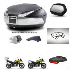 SHAD SH35 PREMIUM suitcases + mounting bracket SH48 trunk backrest cover accessories KIT-462051