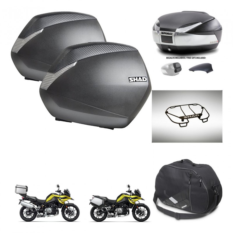 SHAD Baul SH48 tapa respaldo + soporte montaje maletas SH36 accesorios KIT-462054