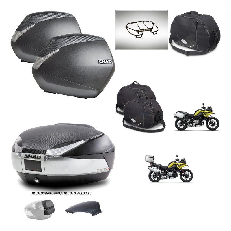 SHAD Baul SH48 tapa respaldo + soporte montaje maletas SH36 accesorios KIT-462055