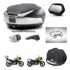 SHAD SH35 PREMIUM suitcases + mounting bracket SH48 trunk backrest cover accessories KIT-462057