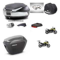 SHAD SH23 alu suitcases + mounting bracket SH48 trunk backrest cover accessories KIT-462065