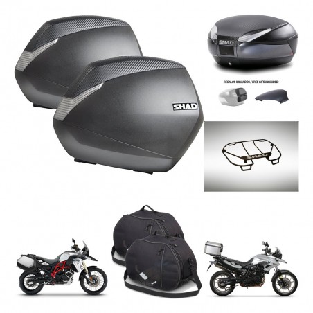 SHAD Baul SH48 tapa respaldo + soporte montaje maletas SH36 accesorios 49 L KIT-462073