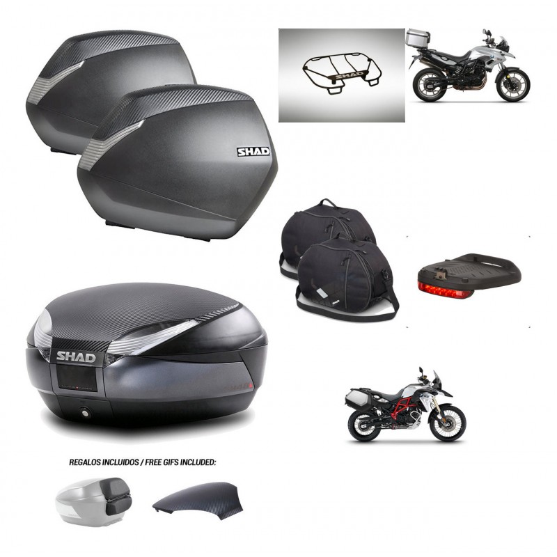 SHAD Trunk SH48 backrest cover + mounting bracket SH36 suitcases accessories 49 L KIT-462079