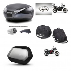 SHAD SH35 PREMIUM suitcases + mounting bracket SH48 trunk backrest cover accessories 49 L KIT-462088