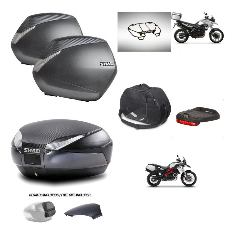 SHAD Trunk SH48 backrest cover + mounting bracket SH36 suitcases accessories 49 L KIT-462090