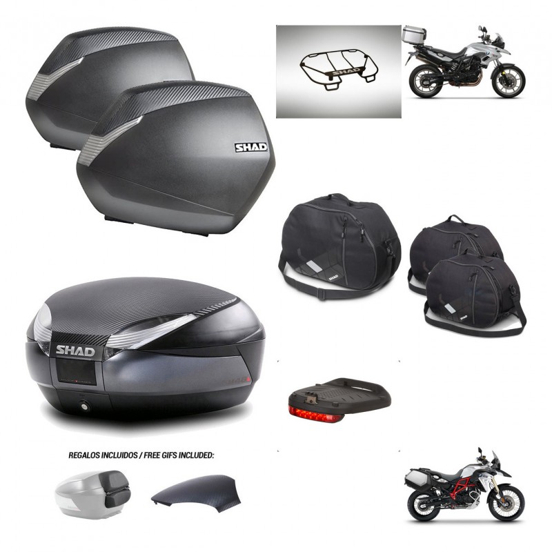 SHAD Trunk SH48 backrest cover + mounting bracket SH36 suitcases accessories 49 L KIT-462091