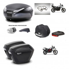 SHAD Maletas sh23 + soporte montaje baul SH48 tapa respaldo accesorios 49 L KIT-462092