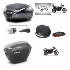 SHAD Maletas sh23 alu + soporte montaje baul SH48 tapa respaldo accesorios 49 L KIT-462095