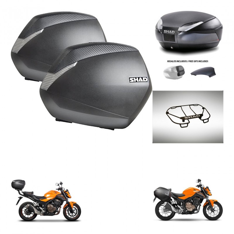SHAD Trunk SH48 backrest cover + mounting bracket SH36 suitcases accessories 49 L KIT-462107