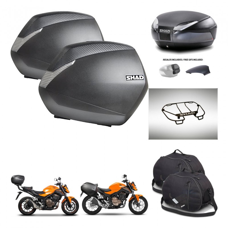 SHAD Trunk SH48 backrest cover + mounting bracket SH36 suitcases accessories 49 L KIT-462108