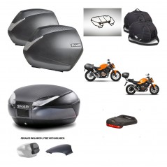 SHAD Baul SH48 tapa respaldo + soporte montaje maletas SH36 accesorios 49 L KIT-462114
