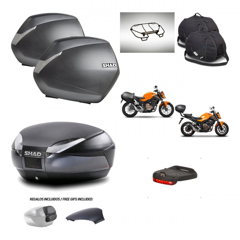 SHAD Trunk SH48 backrest cover + mounting bracket SH36 suitcases accessories 49 L KIT-462114