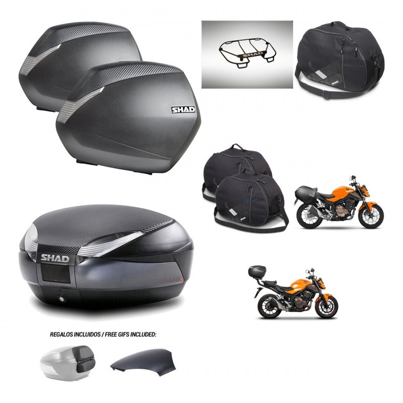 SHAD Trunk SH48 backrest cover + mounting bracket SH36 suitcases accessories 49 L KIT-462120