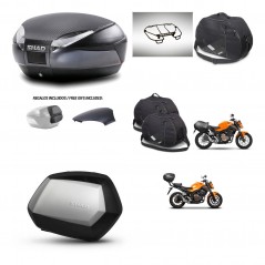 SHAD SH35 PREMIUM suitcases + mounting bracket SH48 trunk backrest cover accessories 49 L KIT-462123
