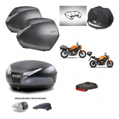 SHAD Baul SH48 tapa respaldo + soporte montaje maletas SH36 accesorios 49 L KIT-462125