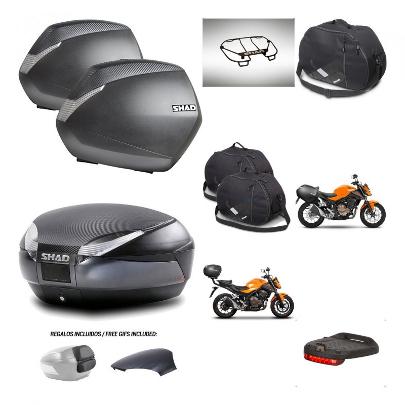 SHAD Trunk SH48 backrest cover + mounting bracket SH36 suitcases accessories 49 L KIT-462126