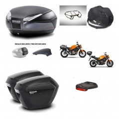 SHAD Suitcases sh23 + mounting bracket trunk SH48 backrest cover accessories 49 L KIT-462127